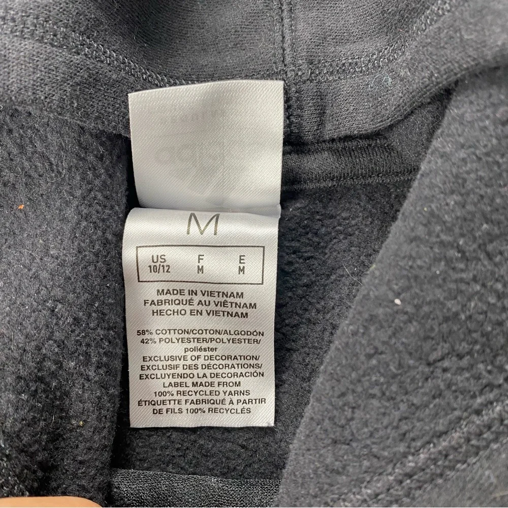 Adidas Pullover Hoodie Black Youth size medium 10/12